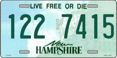 NH license plate 1227415