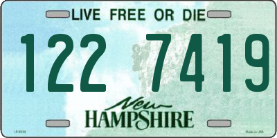 NH license plate 1227419