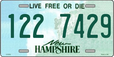 NH license plate 1227429