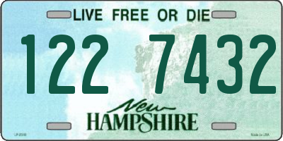 NH license plate 1227432