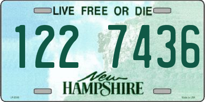 NH license plate 1227436