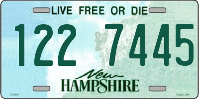 NH license plate 1227445
