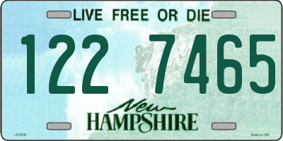 NH license plate 1227465