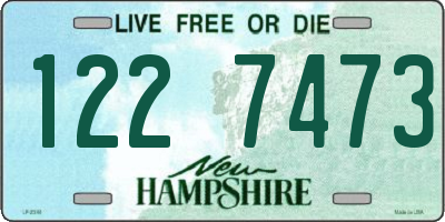 NH license plate 1227473