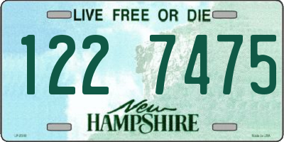NH license plate 1227475