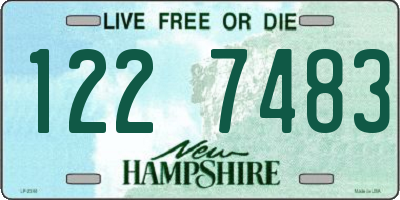 NH license plate 1227483