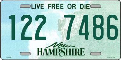 NH license plate 1227486