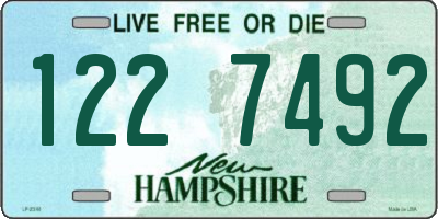 NH license plate 1227492