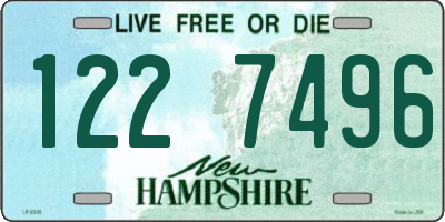 NH license plate 1227496