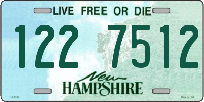 NH license plate 1227512