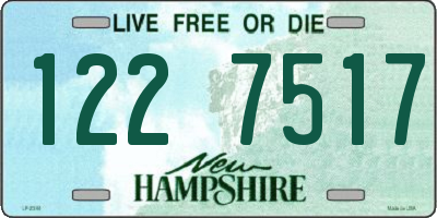 NH license plate 1227517