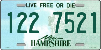 NH license plate 1227521