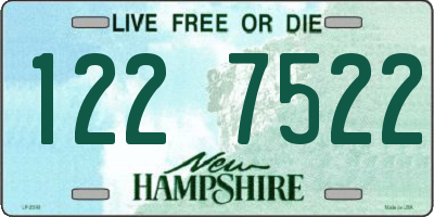 NH license plate 1227522
