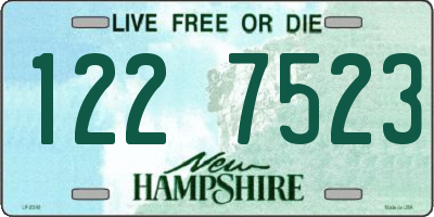 NH license plate 1227523
