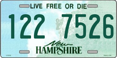 NH license plate 1227526