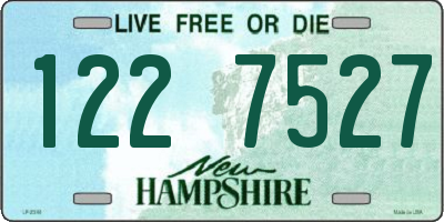 NH license plate 1227527