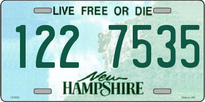 NH license plate 1227535