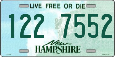 NH license plate 1227552