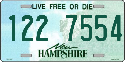 NH license plate 1227554