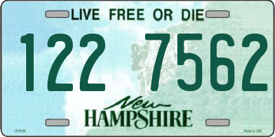 NH license plate 1227562