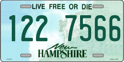 NH license plate 1227566