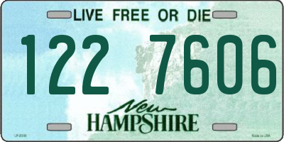 NH license plate 1227606
