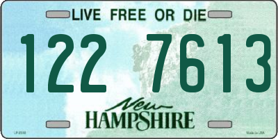 NH license plate 1227613