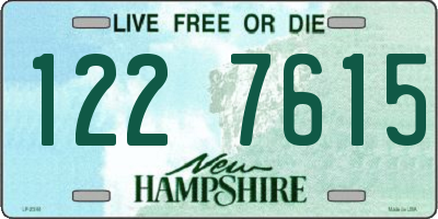 NH license plate 1227615