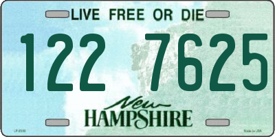 NH license plate 1227625