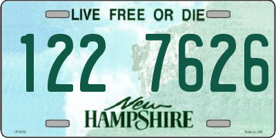 NH license plate 1227626