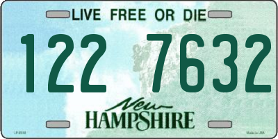 NH license plate 1227632