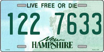 NH license plate 1227633