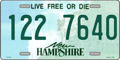 NH license plate 1227640