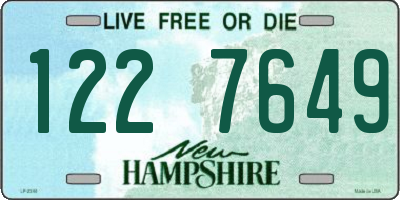 NH license plate 1227649