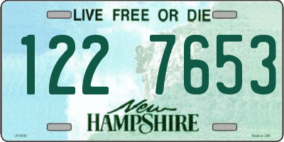 NH license plate 1227653