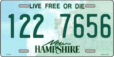 NH license plate 1227656