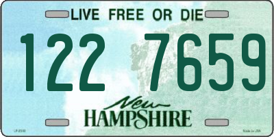 NH license plate 1227659
