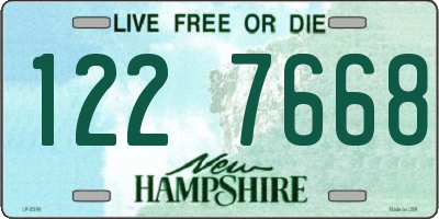 NH license plate 1227668