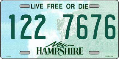 NH license plate 1227676