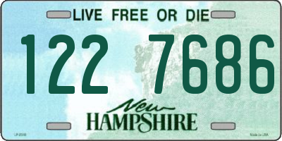 NH license plate 1227686