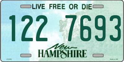 NH license plate 1227693