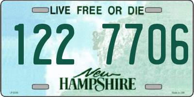 NH license plate 1227706
