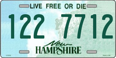 NH license plate 1227712
