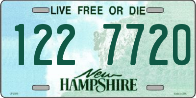 NH license plate 1227720