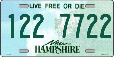 NH license plate 1227722