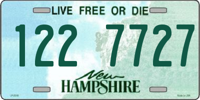 NH license plate 1227727