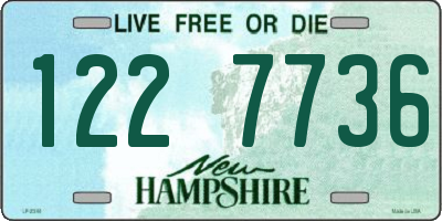 NH license plate 1227736