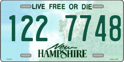 NH license plate 1227748