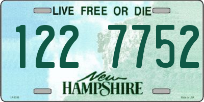 NH license plate 1227752