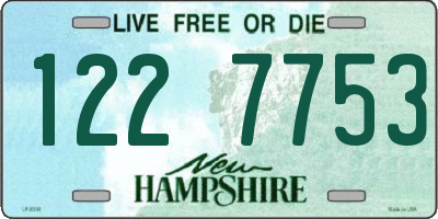 NH license plate 1227753